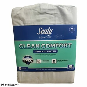 Sealy - Signature Clean Comfort, Twin Sheet Set, Ballad Blue - Picture 1 of 1