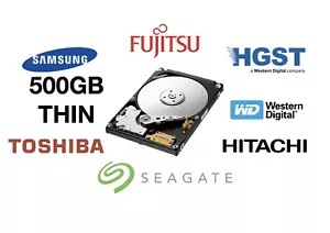 500GB THIN 2.5" Seagate/WD/HGST/Samsung SATA HDD Hard Drive PC LAPTOP PS3 PS4 - Picture 1 of 1