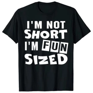Women's I'm Not Short I'm Fun Size Little People Cute Funny Humor T-shirt Tee - Picture 1 of 7