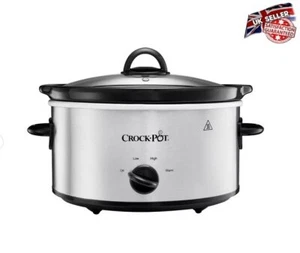 New Crockpot 3.7L Slow Cooker Stainless UK Seller - Picture 1 of 7