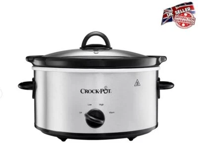 New Crockpot 3.7L Slow Cooker Stainless UK Seller - Image 1 of 4