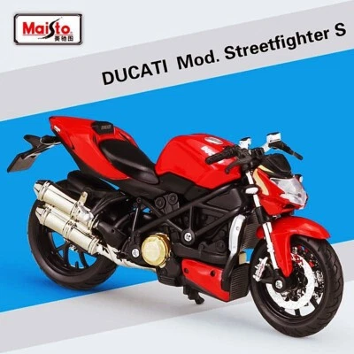 Maisto 1:18 DUCATI Mod. Streetfighter S  Motorcycle Model Diecast MOTOGP Toy New - Image 1 of 4