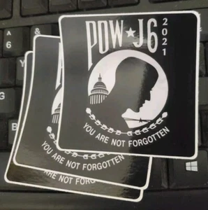 6. Januar Autoaufkleber (3) POW MIA AUFKLEBER WELTWEIT 🌐 VERSAND - Bild 1 von 24