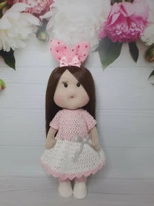 ♡Puppe nach Tilda Art ♡Künstlerpuppe ♡  top Qualität Unikat Handarbeit 21 cm - Bild 1 von 3
