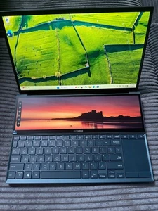 ASUS ZenBook Duo 14 UX482EA 14" FHD Touch I7-1195G7 512GB SSD 8GB W11 Backlit - Picture 1 of 5