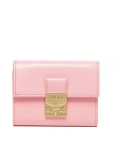 MCM Tracy Trifold Wallet in Spanish Leather Pink/ Plumeria - Picture 1 of 5