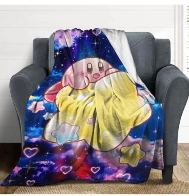 Ultra Soft Anime Throw Blanket 40" x 50" (Kirby, Kirby's Avalanche) - Изображение 1 из 4