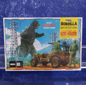 MPC 1/25 Model Kit MPC882-12 Godzilla Willy's MB Jeep Factory Sealed - Picture 1 of 6