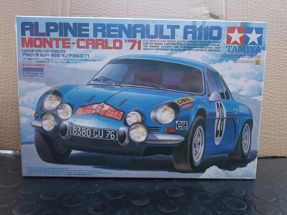 Alpine Renault A110 Monte Carlo '77 Scala 1/24 Kit Montaggio Tamiya... - Immagine 1 di 1