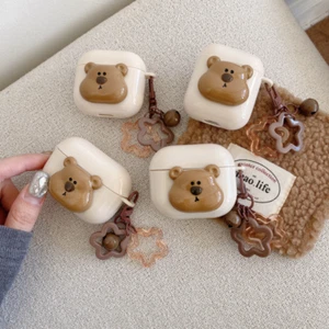 For Apple Airpods 4 3 Pro Silicone Cartoon Bear Earphone Protective Case Cover - Picture 1 of 11