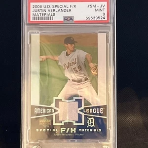 2006 Upper Deck Special F/X Materials Justin Verlander Game Used Jersey PSA 9 - Picture 1 of 1