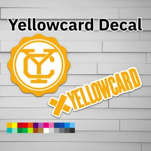 Yellowcard Decal (vinyl for Car laptop window tumbler water bottle) punk rock po - Picture 1 of 6