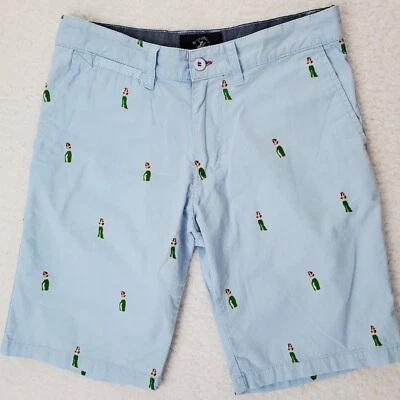 Bermudas Beverly Hills Polo Club Para Hombres Azul Claro Talla 33 Hula Girl  Foto 1 de 4
