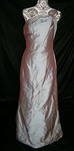 Jim Hjelm 12 Dress Wedding Bridesmaid Formal Taffeta Green One Shoulder 5369 - Picture 1 of 6