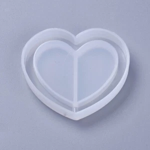 Silikonform 51x45mm Mold Handwerk Resin Herz Abformen Gießen - 2717 - Bild 1 von 2