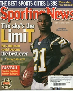 Sporting News Magazine August 12 2005 LaDainian Tomlinson San Diego Chargers - Picture 1 of 2