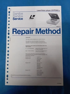 22VP500 Laser Vision Player PHILIPS SERVICE REPAIR METHOD Schemario RARISSIMO !! - Foto 1 di 1
