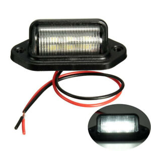Universal 12V 6 LED-Kennzeichen Licht für Autoboot-LKW-Anhänger-Schrittlampe