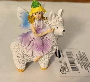 NWT Fairy Garden Miniatures ~ 3” Fairy on a Lama Sweets Figure NEW - Picture 1 of 6