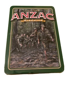 COLLECTABLE ANZAC "KOKODA" BISCUITS TIN - LIMITED EDITION -with Leaflet - Picture 1 of 8