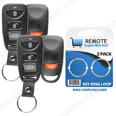 2 Shell Case For 2006 2007 2008 2009 2010 Hyundai Sonata Keyless Remote Key Fob Foto 1 de 4