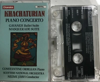 Khachaturian: Piano Concerto; Gayaneh Ballet Suite; Masquerade Cassette Tape *VG - Image 1 of 2