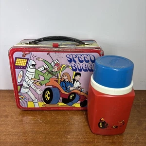 Vintage Speed Buggy Lunchbox Lunch Thermos 1974 Hanna Barbera Productions - Picture 1 of 15