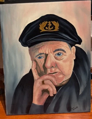 复古船长罗德·斯泰格油画   — 第 1/4 张图片