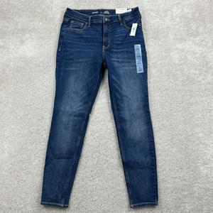 Old Navy Jeans Women Size 8 Short Blue Denim Rockstar Super Skinny NWT High Rise - Picture 1 of 14