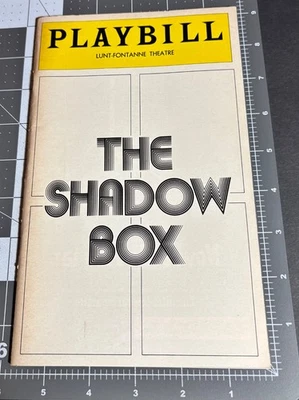 THE SHADOW BOX Playbill Morosco Theatre NYC noviembre 1977 Broadway NY #1 Foto 1 de 3
