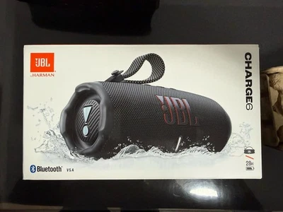 Alto-falante Bluetooth sem fio portátil JBL Charge 6 à prova d'água com uma caixa nova em folha - Imagem 1 de 4