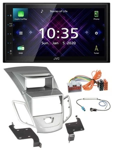 JVC DAB 2DIN MP3 Bluetooth USB Autoradio für Ford Fiesta 2008-2010 Display silbe - Bild 1 von 10
