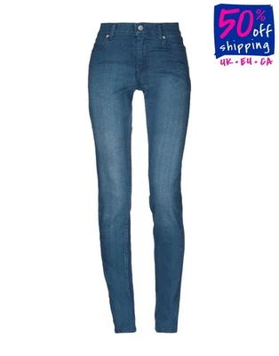 CHEAP MONDAY Jeans W25 L32 Logo Patch Zip Fly - Imagem 1 de 4