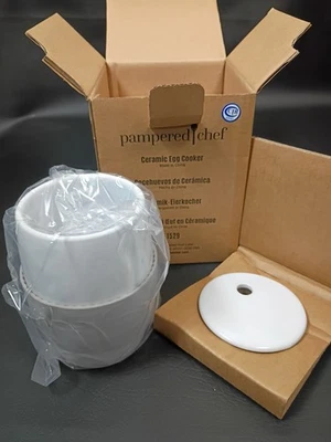 Pampered Chef Egg Cooker Microwave Ceramic Egg Cooker #1529 NIB Breakfast - Image 1 of 4