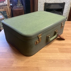 Vintage grüner Koffer 60er / 70er Jahre  - Bild 1 von 11