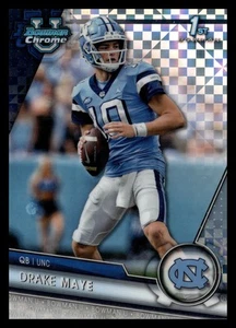 2023 Bowman University Chrome #200 Drake Maye X-Fractor - Foto 1 di 2