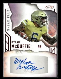 Dylan McDuffie 2023 Sage Sneak Peek Red Auto - Picture 1 of 2