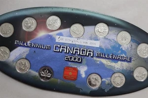 🧭 🇨🇦 CANADA YEAR 2000 MILLENIUM QUARTERS COLLECTION B88 CG25 - Picture 1 of 8