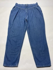 VTG Bareback Paper Bag Baggy Loose Ultra High Rise Jeans Size 36x30 80s 90s USA - Picture 1 of 20