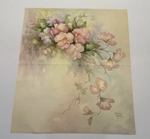 Vintage 1968 SWEET PEAS No. 21 von Sonie Ames EPHEMERA (8,5”x10,5”) - Bild 1 von 4