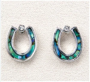 Wild Pearle Abalone Earrings Horseshoe - Bild 1 von 1