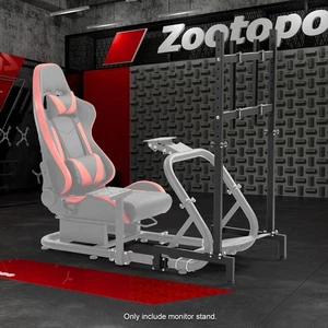 Zootopo Adjustable TV Monitor Mount Stand Fit For Round Tube Sim Racing Cockpit - Picture 1 of 20