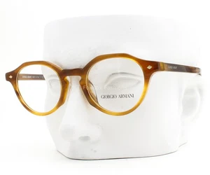 Giorgio Armani Brille AR 7264U 6163 Brille gestreift honigbraun 47mm mit Etui - Bild 1 von 8
