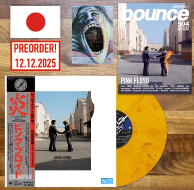 JAPAN YELLOW VINYL WITH OBI WISH YOU WERE HERE 50 +MAG+ PROMO FLYER PINK FLOYD - Image 1 of 4