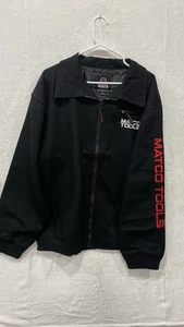 NUOVO Matco Tools Giacca Uomo XL Nero Foderato in Tela Full Zip Ricamato - Foto 1 di 5