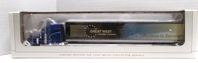 SpecCast Peterbilt 379 Van Trailer GREAT WEST Die Cast Metal Collector Replica - Image 1 of 4