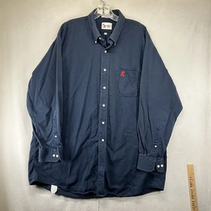 Disney World Hemd Herren XL dunkelblau Mickey Mouse Button Down Retro 90er Baumwolle - Bild 1 von 18