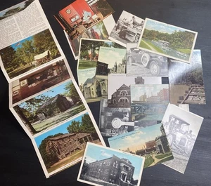 Lote efímero postales antiguas y antiguas de Illinois incluye nuevo Salem Pontiac Lincoln - Imagen 1 de 9