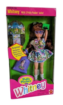 Barbie Polly Pocket Whitney Doll No. 12983 with 3 Polly Pocket Dolls (1994) NRFB - Image 1 of 3