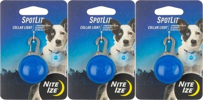 Colar Nite Ize SpotLit Light - Plástico azul (pacote com 3) - Imagem 1 de 2